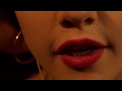 Close up Muna Face Touching and Mouth Sounds ASMR - The ASMR Collection