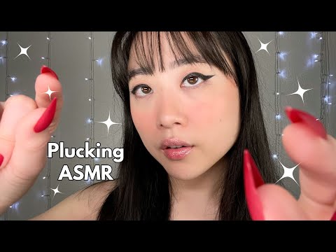 ASMR Slow & Relaxing Plucking & Pulling (personal attention, whisper)
