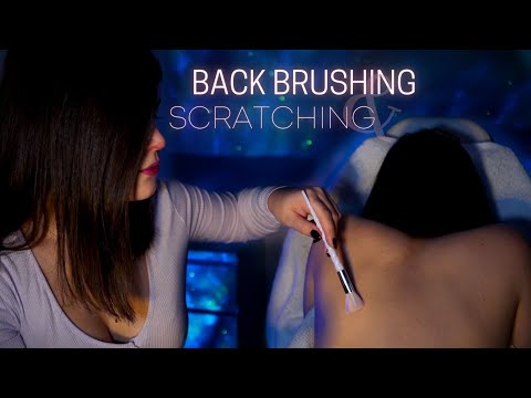 Brushing - Scratching - Tracing sulla Schiena di Martina 💜 ASMR Tongue Clicking