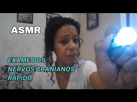 ASMR CASEIRO - EXAME DE NERVOS CRANIANOS MAIS TESTE DE SENSIBILIDADE I ASMR Fast Cranial Nerve Exam
