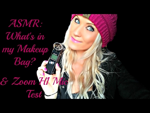 ASMR: What's in my Makeup Bag? Zoom H1 Mic Test