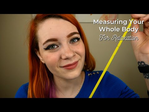 ASMR 📏 Relaxing Full Body Measurement Session 💙 | Soft Spoken Personal Attention RP