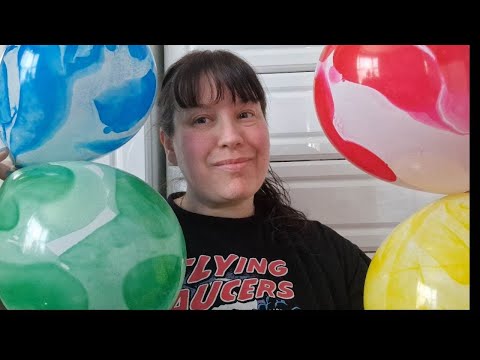 ASMR Tapping on Balloons . because .. why not ?!