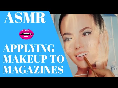 Dergiye Makyaj! 💄Applying Makeup To Magazines | ASMR Türkçe Fısıltı