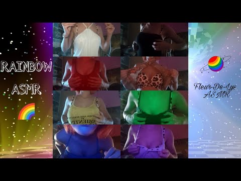 Lo-Fi ASMR | 🏳️‍🌈 SOUNDS of the RAINBOW 🏳️‍🌈 5 MINUTES of TRIGGERS for each COLOUR 🌈