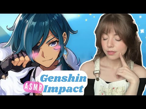 ASMR Genshin Impact 💖 Kaeya Hangout Event Gameplay Part 1! Whispering Tingles Soft-Spoken Ambiance