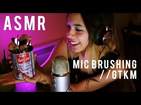[ASMR] Mic Brushing & Get To Know Me - Whispered Ramble