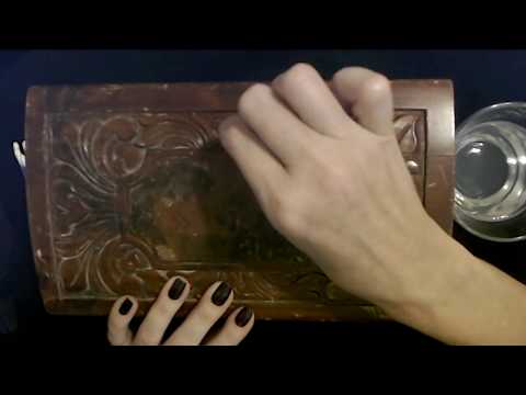 ASMR | Cleaning An Antique Wooden Box (Whisper)