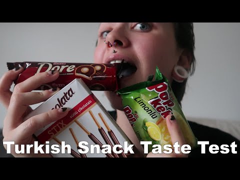 ASMR Turkish Snack Taste Test