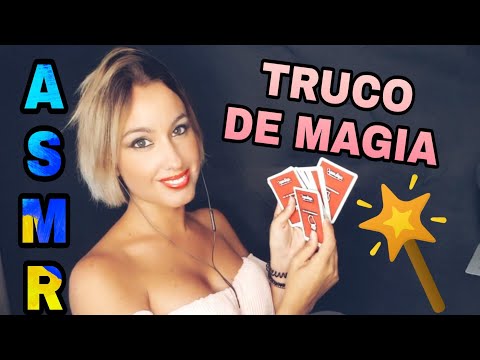 ASMR TRUCO DE MAGIA CARTAS- Susurros, tapping y juego