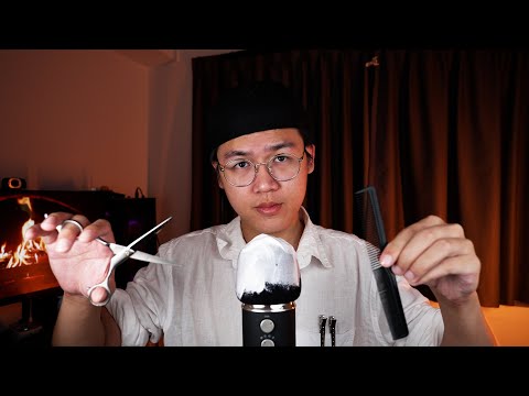 [ASMR] The MOST REALISTIC Barbershop Haircut & Shave EVER ✂💈