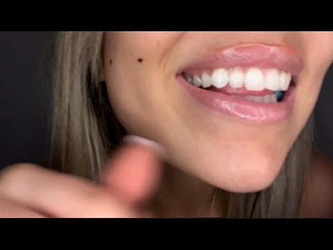 ASMR | EXTREME CLOSE UP LENSE KISSES with gum chewing and “shhh”