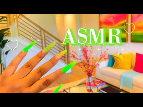 ASMR -💗✨TAPPING AROUND A MODEL HOME 🏠🤤✨(TRYING NOT TO GET CAUGHT 😅💚) (FAST TAPPING, SCRATCHING..etc)