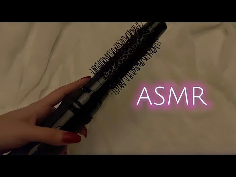 ASMR Old School Hair Play POV (Camera Tapping, Brushing, Unboxing)