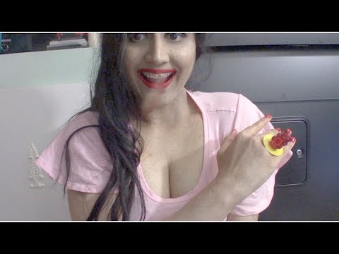 ASMR Eating Ring Pop🧸 ~ It's a Teddy Bear Ring Pop Candy! Eating Sounds!!!!