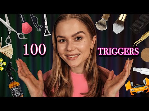 ASMR 100 Triggers In 6 Minutes. A+++ Audio! 🎧Watch with Headphones! 🎧