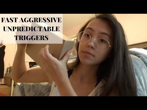 ASMR | Up-close Aggressive and Fast Unpredictable Trigger Assortment | random triggers