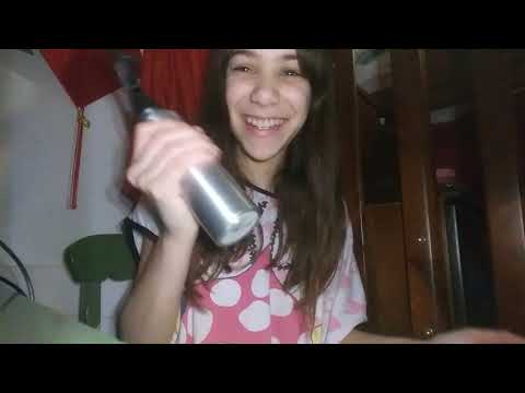 ASMR liquid shaking/tapping/mouth sounds