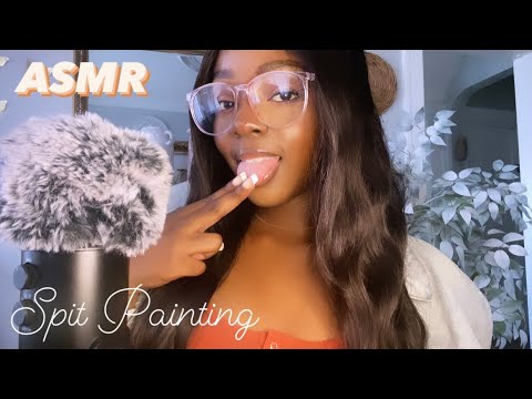 ASMR | Spit Painting 🤍 (Doing My Makeup Routine On You)