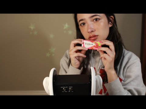 ASMR gum chewing... and i discover a new trigger (cheek cup chewing?)