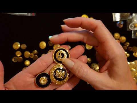 ASMR | Examining a Button Collection | Tapping & Rummaging (Whisper)