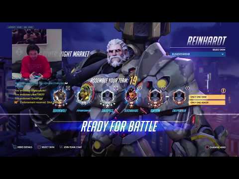 Overwatch CRAZY AGGRESSIVE REIN PLAY