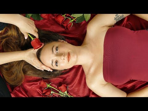 Stunning & Beautiful Red Roses Spa Treatment – ASMR Face Brushing
