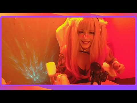 ASMR chill with me and get SLEEPY fishnet brushing