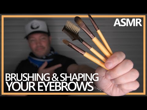 Doing Your Eyebrows / ASMR Brushing & Shaping Your Eyebrows / Personal Attention (4K)