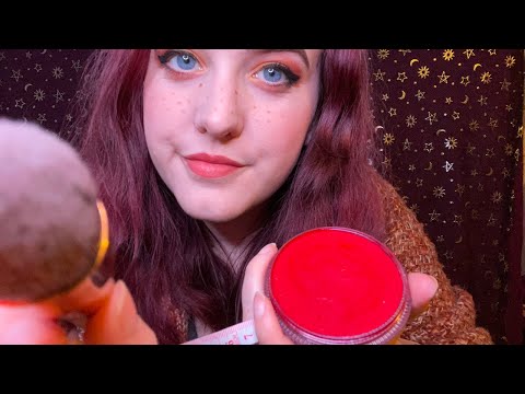 ASMR | Very Accurate Face Painting | Face Measuring and Brushing