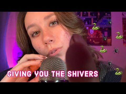 ASMR | giving you the shivers 🕷️✨🐍 (spiders crawling up your back)