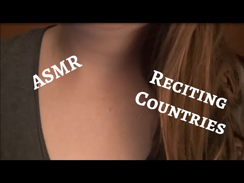 #ASMR Reciting Countries of the World