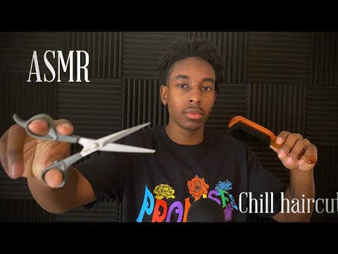 [ASMR] Talkative barber gives you a fresh haircut