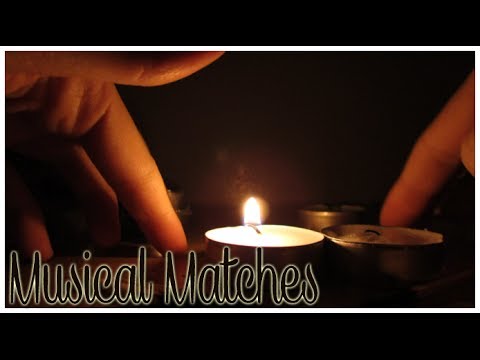 [BINAURAL ASMR] Musical Matches (lighting matches, candles, music, sizzling, etc.)