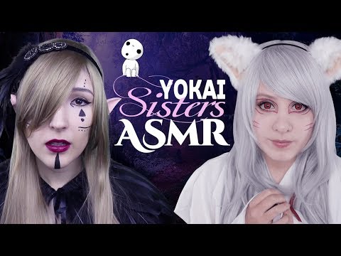 ASMR Roleplay Collab - Yokai Sisters Find You in the Forest! - ASMR Neko & Seafoam Kitten's ASMR