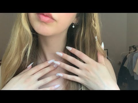 first time trying asmr with fake nails ☁️ (lofi, no talking, necklace scratching)