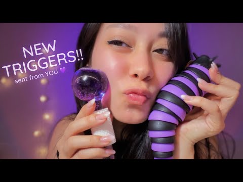 Trying ASMR with NEW TRIGGERS!! 💜 (tingly assortment)
