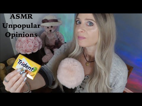 ASMR Gum Chewing Unpopular Opinions | Whispered