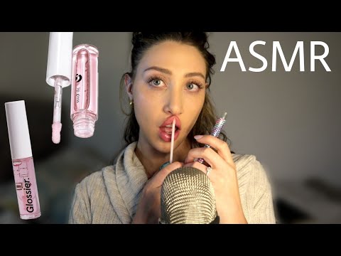 ASMR WET & DRY MOUTH SOUNDS WITH LIPGLOSS 👄