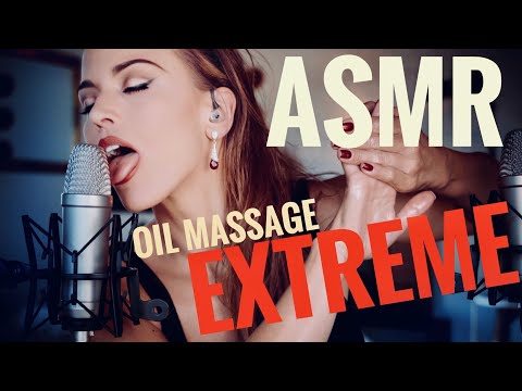 ASMR Gina Carla 💋 Extreme Sensitive Mouth & Oil Massage! 👌🏽
