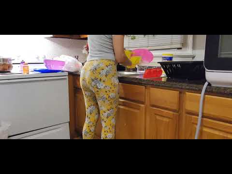 LETS CLEAN THE KITCHEN |WASHING DISHES |WIPING DOWN (ASMR)