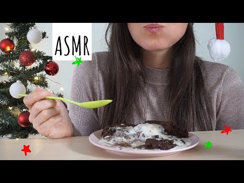 ASMR Eating Sounds: Self-Saucing Chocolate Pudding (No Talking)