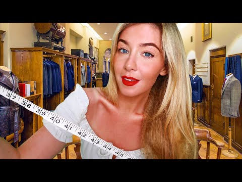 ASMR FOR MEN Your Flirty Suit Fitting Experience (asmr roleplay, measuring you, sleep help)