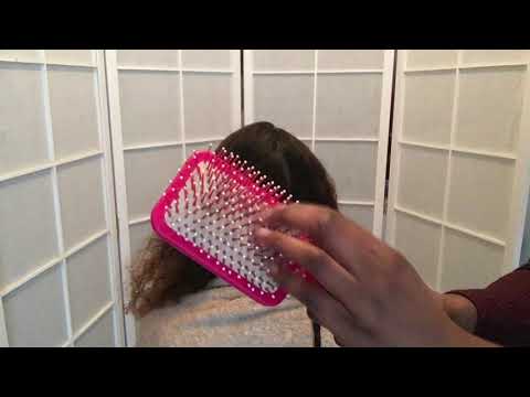 !!!Extremely!!! Satisfying Hair Brush & Hair Detangling ASMR The struggle of curly Hair MUST WATCH