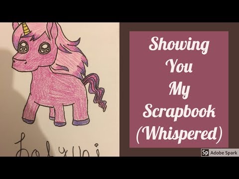 ASMR - Showing you My Scrapbook (Whispered)