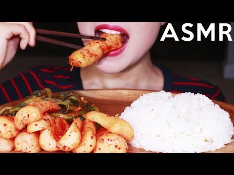 ASMR YOUNG RADISH KIMCHI & RICE (Crunchy Eating Sounds) 총각김치, 흰 쌀밥 리얼사운드 먹방