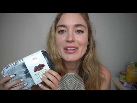 ASMR Whispering and Tapping on German Food & Snack Products (Tasting Some!) Part 1