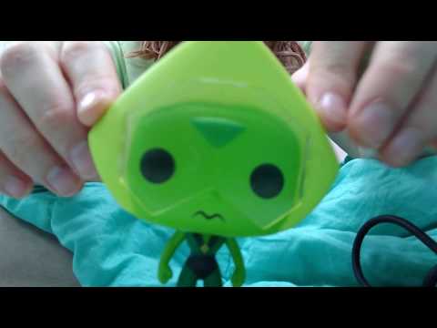 ASMR tapping on green things