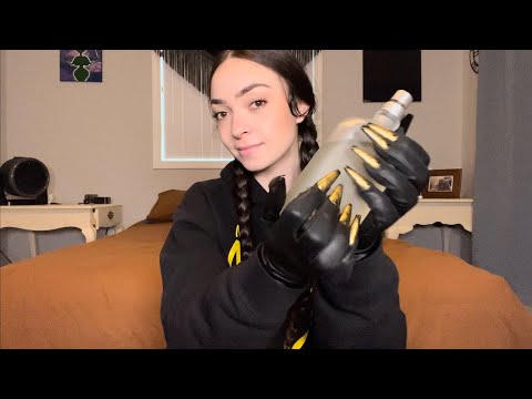 ASMR Intense Finger Fluttering, Whispering, Nail Tapping, Mouth Sounds, Gloves, Fake Nails for Sleep