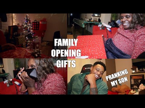 PRANKING MY SON | WHAT I GOT FOR CHRISTMAS | FAMILY OPENING GIFTS